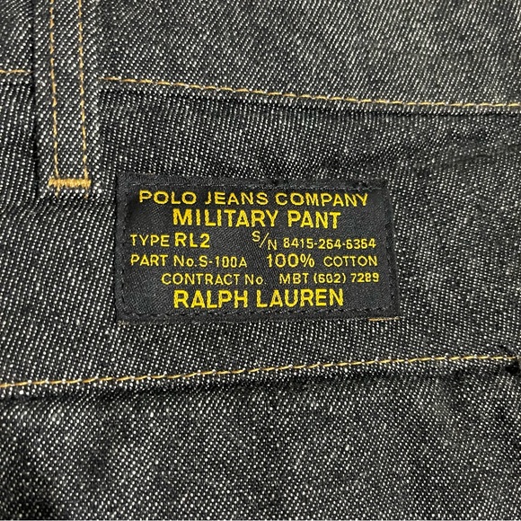 Vintage vtg polo jeans company military pant shorts like new - Picture 2 of 7